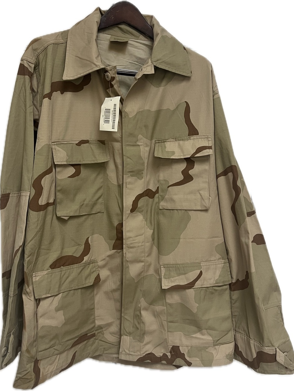 Vintage US Military Camouflage Jacket Size X-Large Long